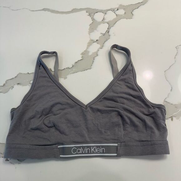 Calvin Klein Gray Bralette - Picture 1 of 3